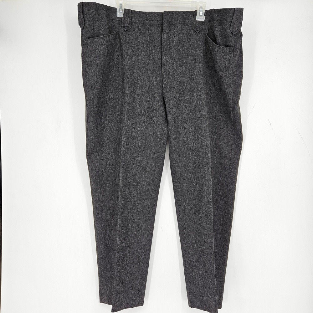 Vintage Circle S Pants Mens 46 Heather Gray Western‎ Formal Classic Polyester